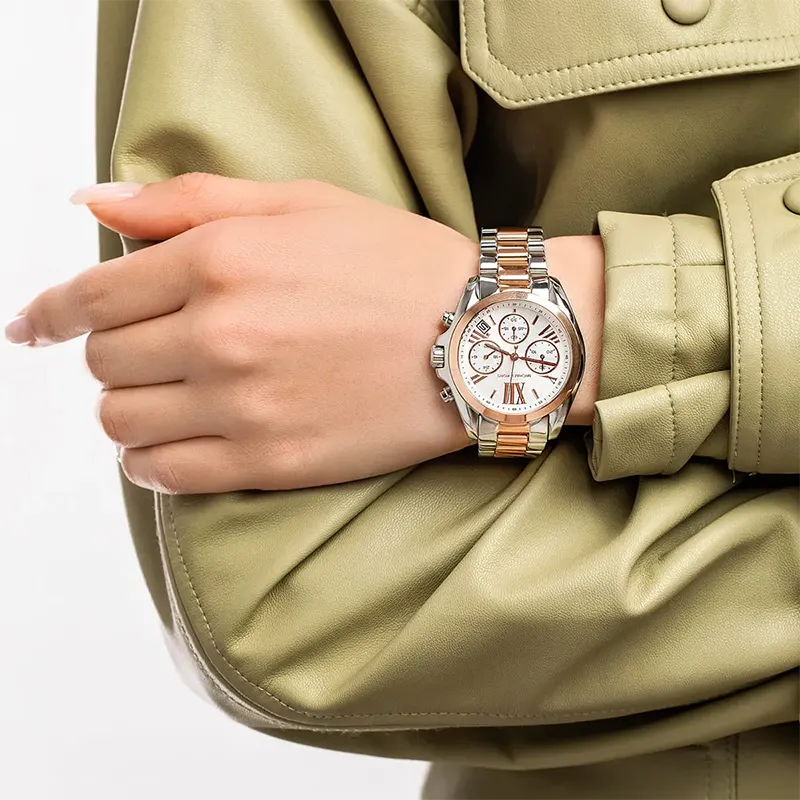 Michael Kors Mini Bradshaw White Dial Ladies Watch- MK7258